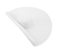 Generisch Sun Hats Floppy Lazo plegable con ala ancha grande sombreros de paja de verano gorra de playa para mujer sombrero de paja sombrero de verano UPF 50 + con sol sombra ancha ala ancha, Blanco,