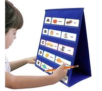 Generisch Support de Table - Tableau de Poche Double Face | Support Portatif Pour Salle de Classe, Outil de Présentation Pédagogique, Organisateur de Bureau, Accesorio Pour Enseignants