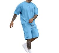 Generisch Surtido de productos para hombre - Clásico negocio para bodas formales, ocasiones cotidianas, azul celeste, S