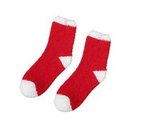 Generisch Sweet Warm -weiche Druck-Frauen-Weihnachtsohr-Socken-Winter Socken Weihnachtssocken Damen furry Dicke socks funny Warm Wintersocken Rüschen Sportsocken Geschenke für Frauen Kuschelsocken