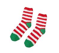 Generisch Sweet Warm -weiche Druck-Frauen-Weihnachtsohr-Socken-Winter Socken Weihnachtssocken Damen furry Dicke socks funny Warm Wintersocken Rüschen Sportsocken Geschenke für Frauen Kuschelsocken