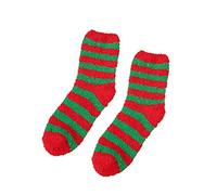 Generisch Sweet Warm -weiche Druck-Frauen-Weihnachtsohr-Socken-Winter Socken Weihnachtssocken Damen furry Dicke socks funny Warm Wintersocken Rüschen Sportsocken Geschenke für Frauen Kuschelsocken