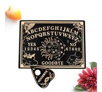 Generisch Tabla de tallado - Sun Pattern, Sun and Moon Black Divination Wood Boards, Engraved Boards, Carven Board Suns Pattern, Ouija Style | Wiccan Altar Supplies