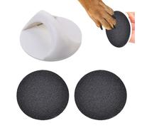 Generisch Tabla rascador para uñas de perro, de uñas de madera redonda para perros, juego de herramientas de lijado manual para cachorros - Tabla de herramientas de madera redonda para gatos,