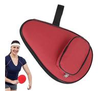 Generisch Table Tennis Racket Case, Waterproof Paddle Storage Bag, Protective Organizer, Sturdy Shockproof Holder, Portable with Ball Compartment, Lightweight and Zippered, ideal for Travel