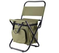 Generisch Tabouret de Camping Portable Avec Sac Isotherme Double Couche - Chaise Pliante Multifonction Pour Randonnée, Pique-Nique et Pêche