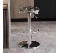 Generisch Taburete de bar giratorio con reposapiés para cocina, comedor y cafetería, 34 x 45-55 cm