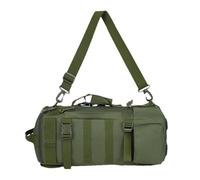 Generisch Tackle - Mochila de al aire libre con soporte para caña de pescar | Bolsa de almacenamiento para camping, senderismo, bolsa de herramientas para equipo de , Verde militar., Siehe