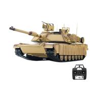 Generisch Tanque militar teledirigido - 1/16 2,4 G RC USA M1A2 SEP V2 Maqueta de combate principal con efectos de humo para adultos - Kit de construcción US M24 9 (versión estándar)