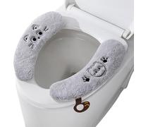 Generisch Tapa de inodoro para baño, 1 par, suave, cálido, adhesivo lavable, suave y cálido, cojín para asiento de inodoro, para interior y exterior, hogar, oficina, viajes