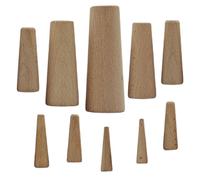 Generisch Tapones para barcos Repuestos de cono portátiles de madera | Juego de 10 tapones de drenaje marinos cónicos para yate, bomba de achique, kayak, mar adentro, pesca en el lago
