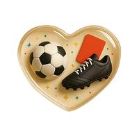 Generisch Tarjeta de felicitación para animar y motivar | Diseño en forma de corazón en estilo deportivo - Tarjeta de mensajes emocionales, para viajes, viajes de negocios, al aire libre, escuela, así