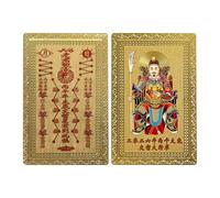 Generisch Tarjeta de la suerte china Tai Sui - Coleccionable de cobre con significado espiritual - Tarjetas de bendición para el año, para la prosperidad, la felicidad y el éxito