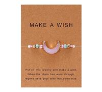 Generisch Tarjeta de papel tejido personalizado pulsera joyería resina mano pulsera tejida pulseras pulsera para te amo, talla única, Gel de sílice, No es una piedra preciosa