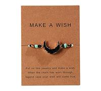 Generisch Tarjeta de papel tejido personalizado pulsera joyería resina mano pulsera tejida pulseras pulsera para te amo, talla única, Gel de sílice, No es una piedra preciosa