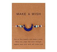 Generisch Tarjeta de papel tejido personalizado pulsera joyería resina mano pulsera tejida pulseras pulsera para te amo, talla única, Gel de sílice, No es una piedra preciosa