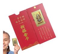 Generisch Tarjeta de Tai Sui 2025, tarjeta de Tai Sui 2025, Año de los Ornos de Oración Tradicional, Amuleto Tarjeta de Oración Tarjeta de Oración Amuleto Protectivo que trae riqueza y tesoros
