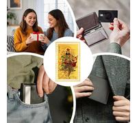Generisch Tarjeta del Dios de la Suerte de Cobre - Aleación de Cobre Oro Nombres de la Felicidad, Decoración Para El Año Nuevo Chino | Para Hombres en Adolescentes Padre Abuela Marido Hijo
