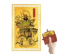 Generisch Tarjeta del Dios de la Suerte de Cobre | Coleccionable Decorativo De Aleación De Cobre Dorado,Decoración De Año Nuevo Chino,Para Madre Padre Abuela Hijo Hija Familia Amigos Colegas