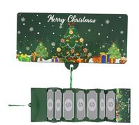 Generisch Tarjetas de dinero en efectivo de Navidad, sobres plegables para de vacaciones, tarjetas decorativas navideñas, para el hogar, oficina, apartamento, escuela, familias, noches de