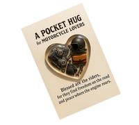 Generisch Tarjetas de inspiración de bolsillo - Colgante con sentimental | Tarjeta de aliento para amantes de la motocicleta - Para mujeres, amigos, familia, viajes, apoyo