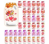 Generisch Tarjetas de intercambio de San Valentín - 50 piezas de dulces en el juego de vacaciones, cartas de amor amigables para niños | aula, escuela, oficina, cita, noche, parejas, niñas, novios