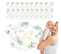 Generisch Tarjetas de previsión y guía para bebés - Consejos para nuevos padres - Juego de reveal de género con deseos, juegos y actividades de planificación para baby showers, niñas, invitados y