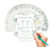 Generisch Tarjetas de pronóstico y guía para bebés | Consejos para nuevos padres: juego de revelación de género con deseos, juegos y actividades de planificación para showers, niñas, invitados y