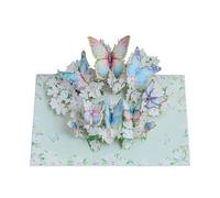 Generisch Tarjetas de San Valentín | Decoraciones 3D Vintage Mariposas, Tarjetas de Boda - para Madre Hermana Niños Familia Vacaciones Compromiso Ocasiones Especiales Año Nuevo