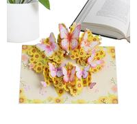 Generisch Tarjetas de San Valentín | Decoraciones de mariposas vintage 3D - Tarjetas de de boda, para niños, amigos, esposa, madre, hermana, hija, vacaciones, ceremonias, ocasiones especiales