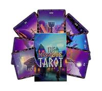 Generisch Tarjetas de tarot para principiantes | Clásico estético y portátil, juego de cartas de tarot para la noche familiar - Para hombres, niñas, adolescentes, adolescentes, esposas, maridos, hijas