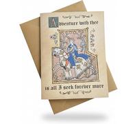 Generisch Tarjetas medievales de San Valentín, divertidas tarjetas medievales para mujeres y hombres, tarjetas de cumpleaños góticas para parejas, tarjetas de humor para adultos para aniversario y San