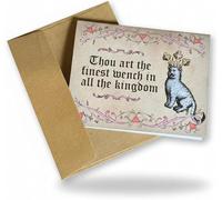 Generisch Tarjetas medievales de San Valentín, divertidas tarjetas medievales para mujeres y hombres, tarjetas de cumpleaños góticas para parejas, tarjetas de humor para adultos para aniversario y San