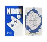 Generisch Tarot Cards Cat Deck, Fortune Telling Tool, Set para principiantes con guía espiritual, utilidad compacta con fácil transporte, accesorio de divinación, ayuda de meditación de cola larga