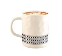 Generisch Taza de café con diamantes de imitación | Taza de leche de desayuno 300 ml | Taza de cerámica versátil para vino, café, cerveza y bebidas