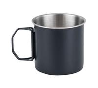 Generisch Taza de café - Contenedor de acero de 350 ml, accesorio de mango plegable, composición de metal no reactiva, mecanismo de calentamiento de beverage, prevención de vapor condensado para