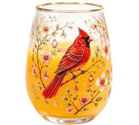 Generisch Taza de café de , 414 ml, diseño de pájaro, vidrio en relieve, vaso decorativo para beber, para mujeres, mamá, esposa, novia, hogar, oficina, cocina, , chocolate caliente, leche
