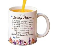 Generisch Taza de café de cerámica - 330 ml, taza de café personalizada con querida mamá, Beverage Mugs for Hot Chocolate Espresso Milk Tea, Desktop Cup for Home Cafe Birthday Gift Mother's Day
