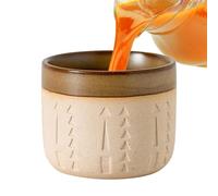 Generisch Taza de café de cerámica en relieve oriental vintage | Taza de café en relieve de 250 ml con arquitectura árabe | Taza de café con leche retro para café, té, chocolate caliente en casa y