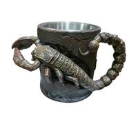 Generisch Taza de café divertida | 300 ml 3D divertido diseño de resina de acero inoxidable, taza gigante de escorpión para amantes del café, para hombres, mujeres, adultos, amigos, fanáticos, hogar