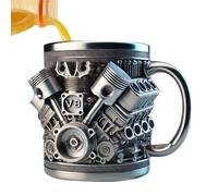 Generisch Taza de café isotérmica | Taza de viaje de acero inoxidable | Taza térmica con resina | Espera té de café - de leche caliente y fresco, oficina ideal