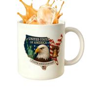 Generisch Taza de café patriótica,Taza conmemorativa del 250 aniversario,1776-2026 Taza conmemorativa ceremonial | Para entusiastas de la historia, regalo para familia, padre, madre, abuelos