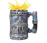 Generisch Taza de café - Resina Acero Inoxidable 330 ml | Vajilla hecha a mano | Tough Guy Style Soldado Taza | Taza de café de avión para entusiastas militares, veteranos, regalo para héroes