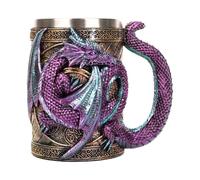Generisch - Taza de café - Taza de dragón 3D, jarra de bebidas de fantasía | Jarra interior de acero inoxidable, diseño de arte medieval, soporte para bebidas, novedoso colector de exhibición para