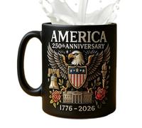 Generisch Taza de cerámica - Taza de cerámica, taza de café | Taza de café de 11 oz con diseño de bandera y águila 250