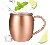 Generisch Taza de cobre | 530 ml hecho a mano martillado - Copper Moscow Mule Taza, para cocina, bar, beber agua, té, cerveza, cóctel y bebidas