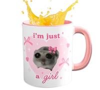 Generisch Taza de hámster triste - Divertida taza de cerámica con pajarita