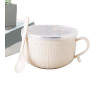 Generisch Taza de soup - 25 oz Cup Bowl With Lid - 14 x 9,5 x 9,5 cm Versatile Large Soup Mug Dinnerware | Efficient Kitchen Storage & Organization for Travel Tea Christmas Cafe Oats Lunch Noodle