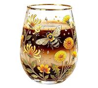 Generisch Taza de transparente con capacidad de 414 mililitros, para mujer, cappuccino, café con leche, cereales, cócteles, oficina en casa