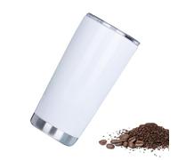 Generisch Taza para sublimación - Taza de café aislada de doble pared de acero inoxidable de 20 onzas,Taza fina y recta vacía con revestimiento de sublimación para transferencia de calor